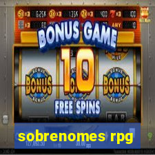 sobrenomes rpg